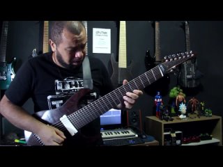 michel oliveira - a happy djent loop - 9 string guitar playthrough