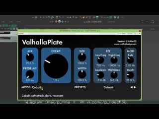 valhalla plate   vst plugin overview