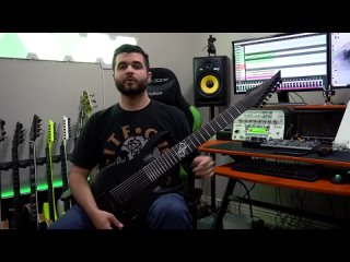 this guitar is thicc but stealthy solar guitars 8 string guitar