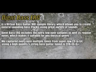 djentbass erg virtual instrument kontakt library vst