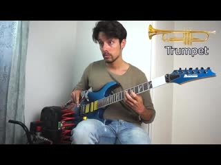 instruments imitations on guitar 2 (using an air compressor)